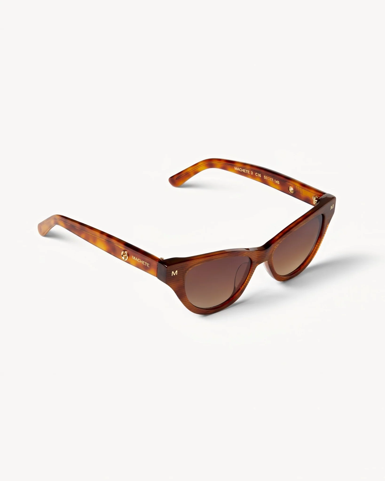 Suzy Sunglasses in Dark Tortoise Stripe - Image 3