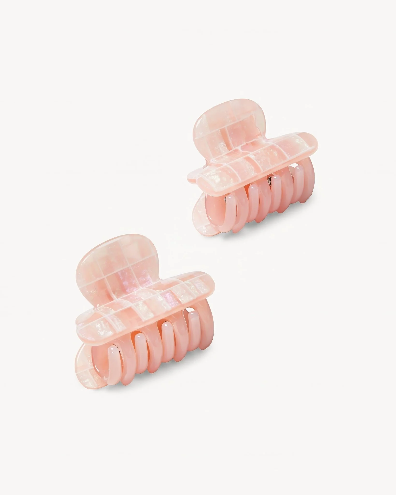 Twin Heirloom Claws in Apricot Shell Checker - Image 3