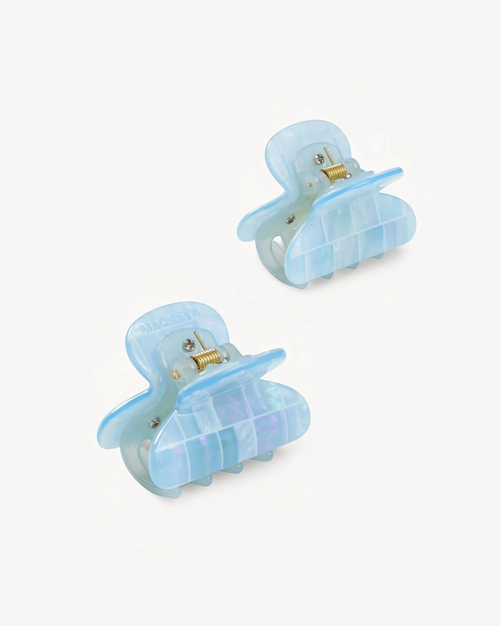 Twin Heirloom Claws in Blue Shell Checker - Image 2