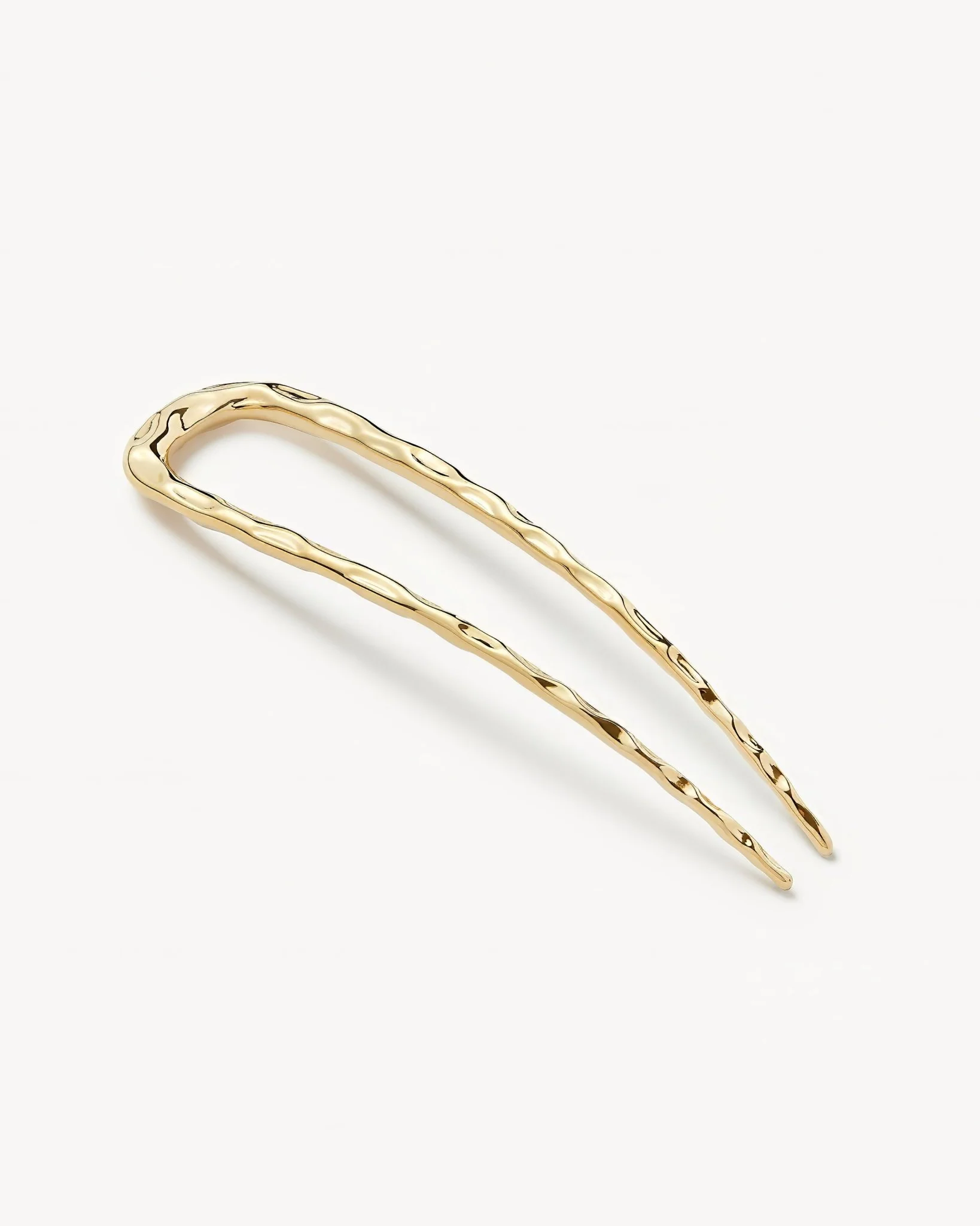 Midi Wavy French Hair Pin in Gold - Image 2