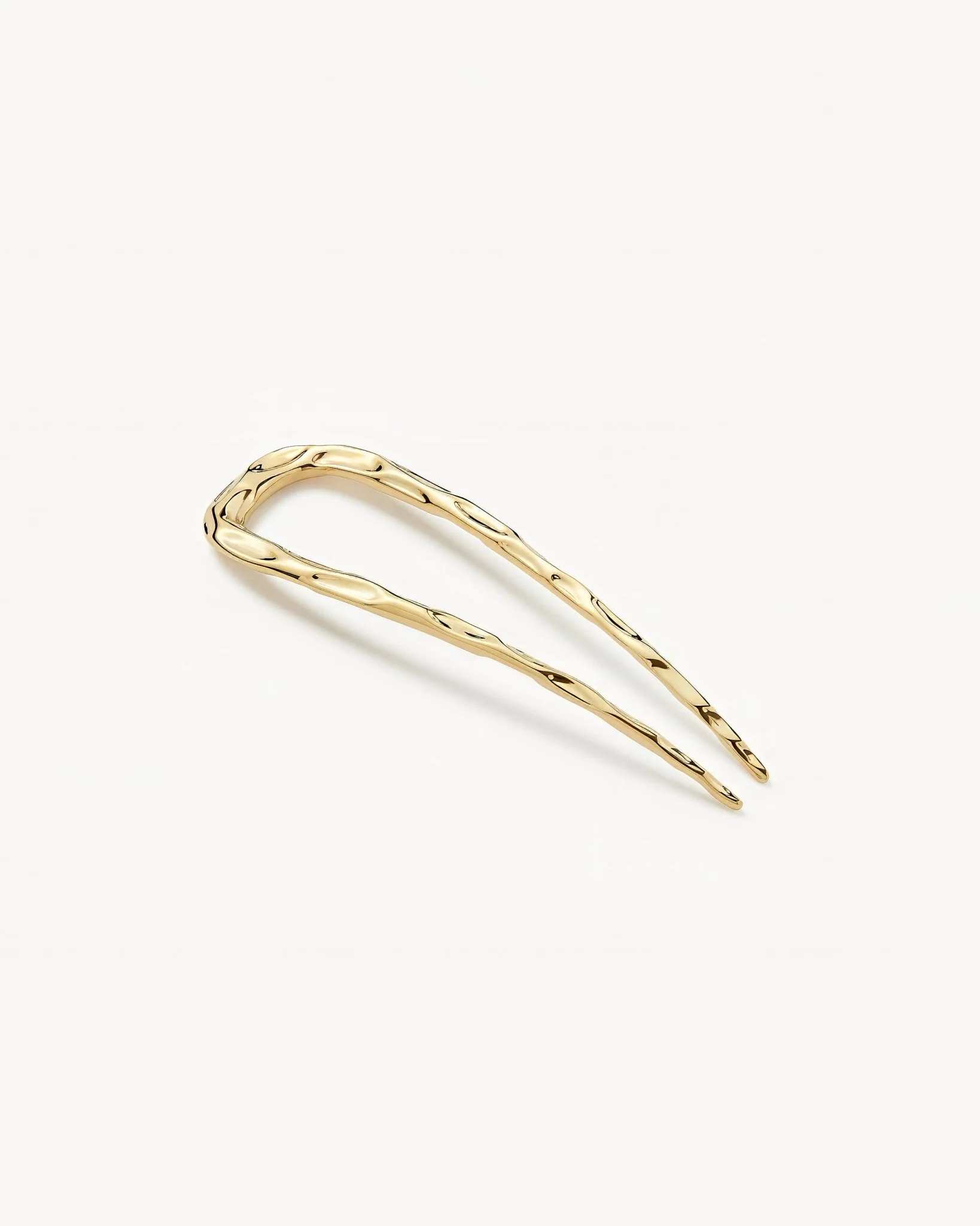Petite Wavy French Hair Pin in Gold - Image 2