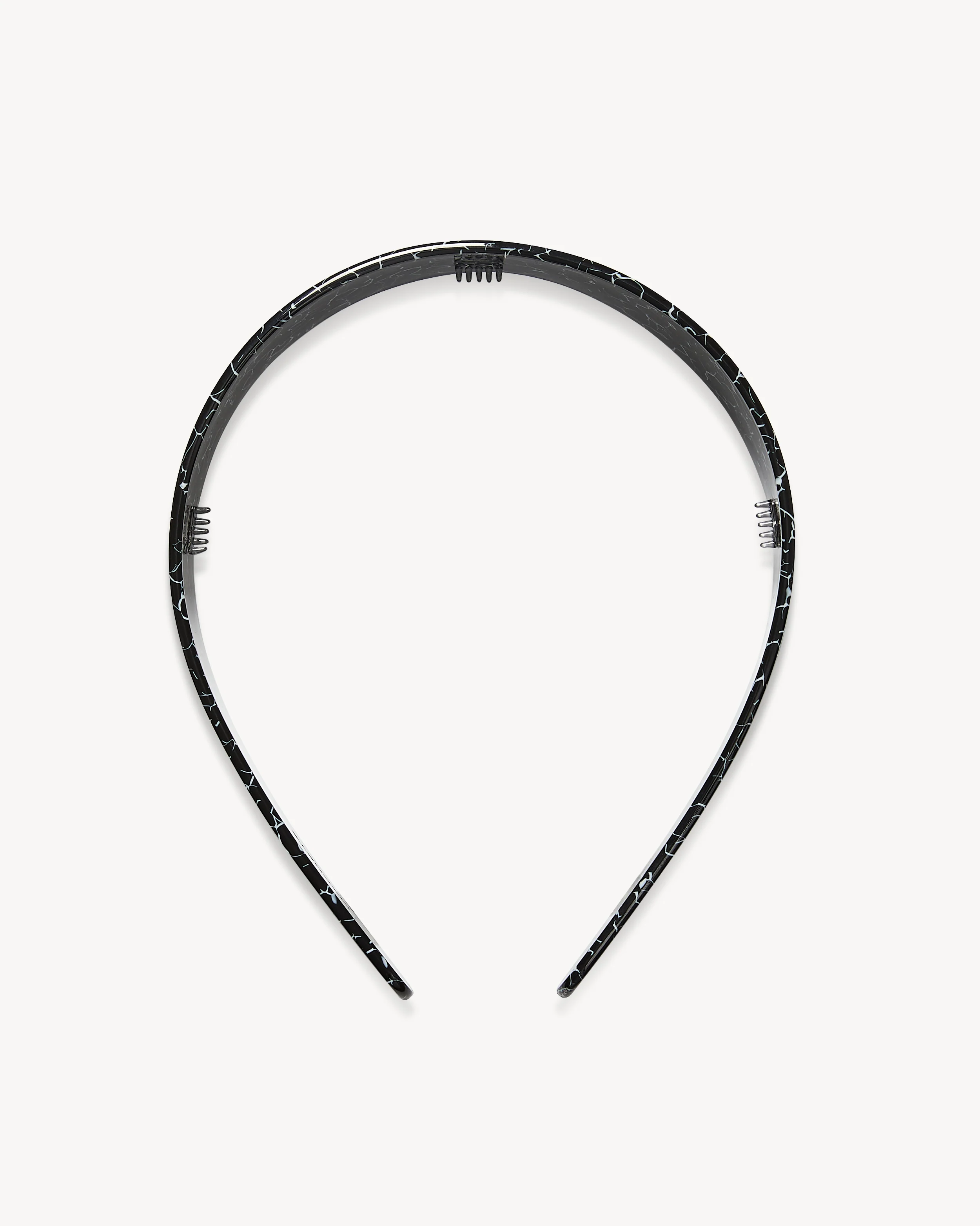 Wide Headband in Black Marble - Image 2