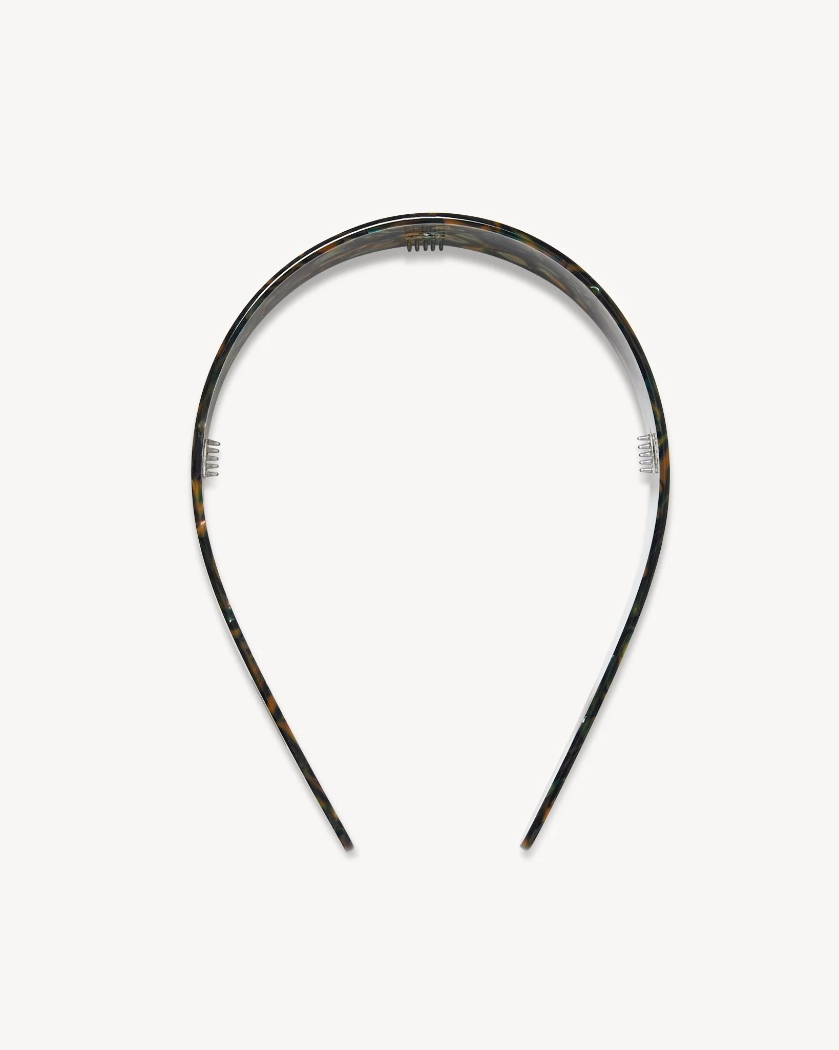 Wide Headband in Green Tortoise - Image 2