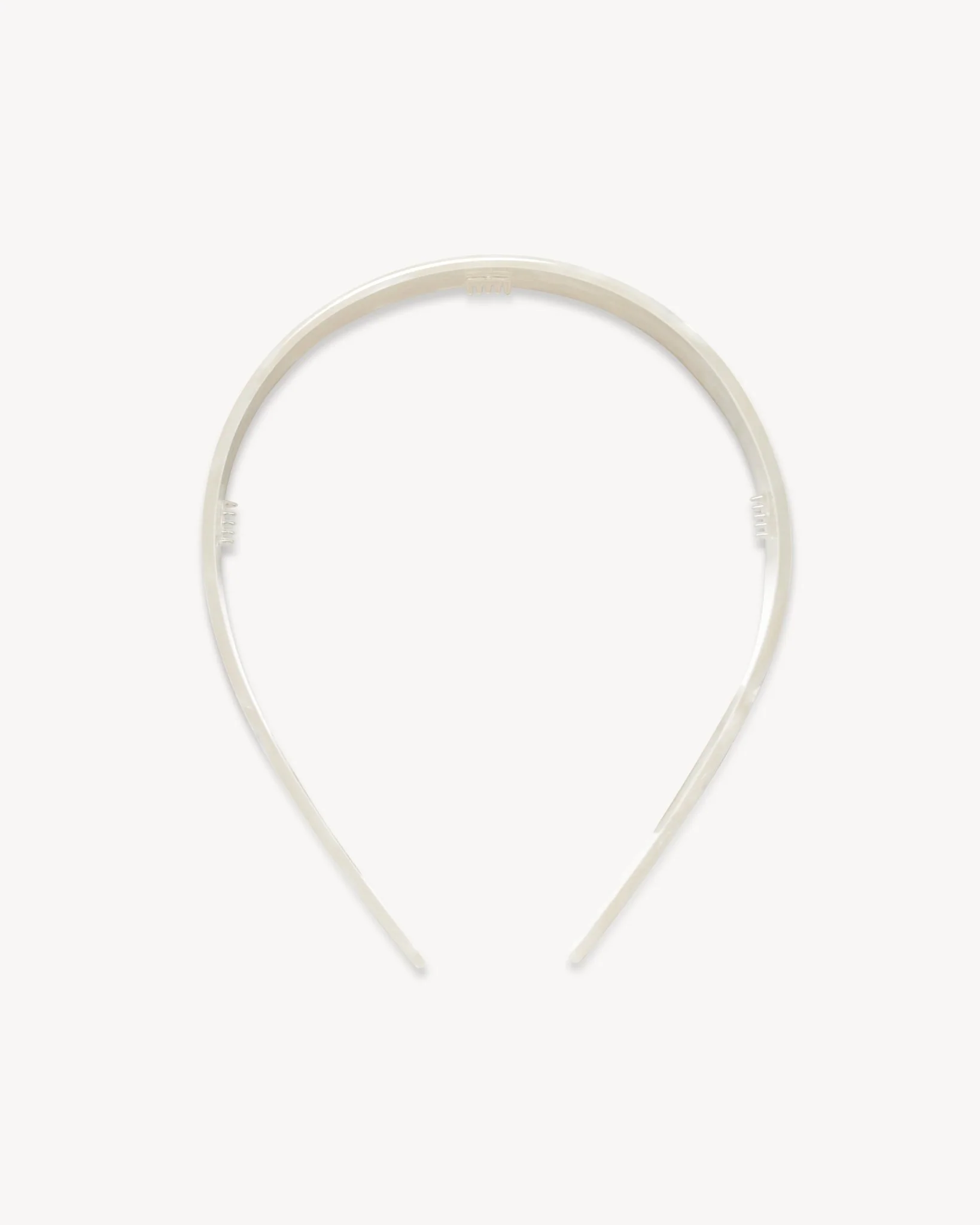 Wide Headband in White Shell - Image 2